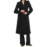 immagine frontale cappotto donna colore nero