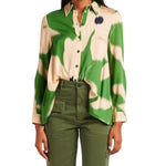 immagine camicia frontale donna verde
