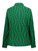 Camicia da donna verde firmata Attic and Barn vista retro