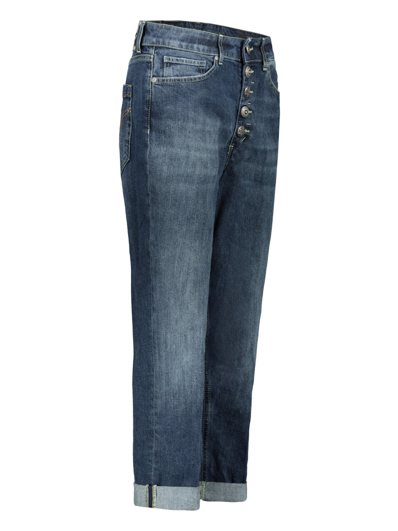 Jeans da donna denim firmati Dondup vistaJeans da donna denim firmati Dondup vista laterale