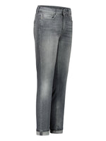 Jeans da donna grigi firmati Dondup vista laterale