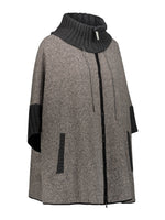 Cappotto da donna grigio firmato Fabiana Filippi vista laterale