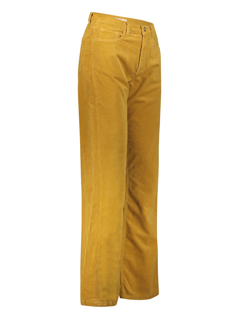 Pantalone da donna giallo firmato Hod Paris vista laterale