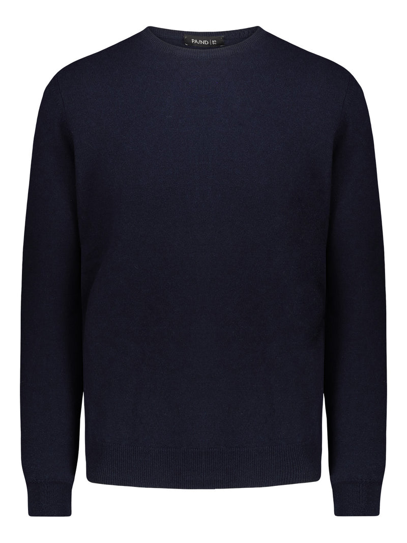 Men's crew neck sweater in wool