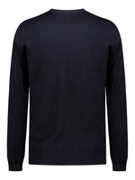 Men's long-sleeved sweater in pure wool
