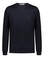 Men's long-sleeved sweater in pure wool