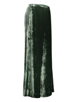 Pantalone da donna verde firmato Semicouture vista laterale