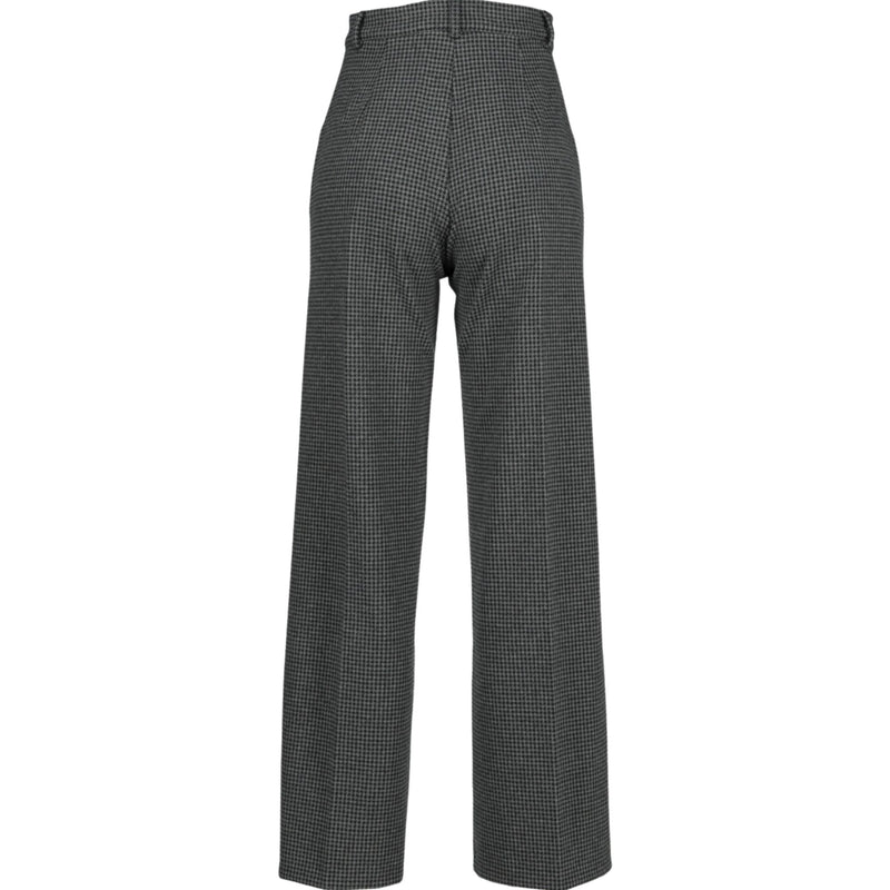 immagine pantalone da donna in jacquard grigio