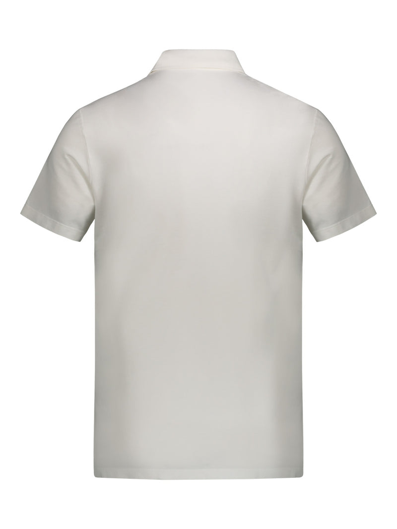 Men's polo shirt in breathable cotton blend