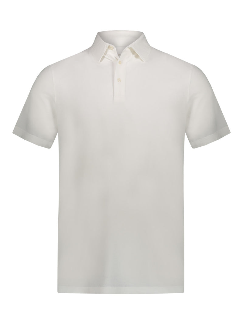 Men's polo shirt in breathable cotton blend