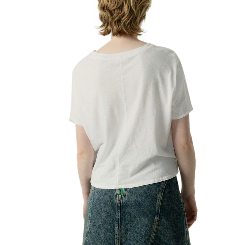 T-shirt Donna in cotone e lino
