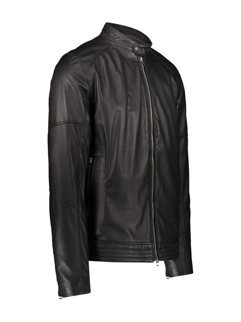 Men's classic leather jacket