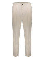 Men's trousers in pleated fabric