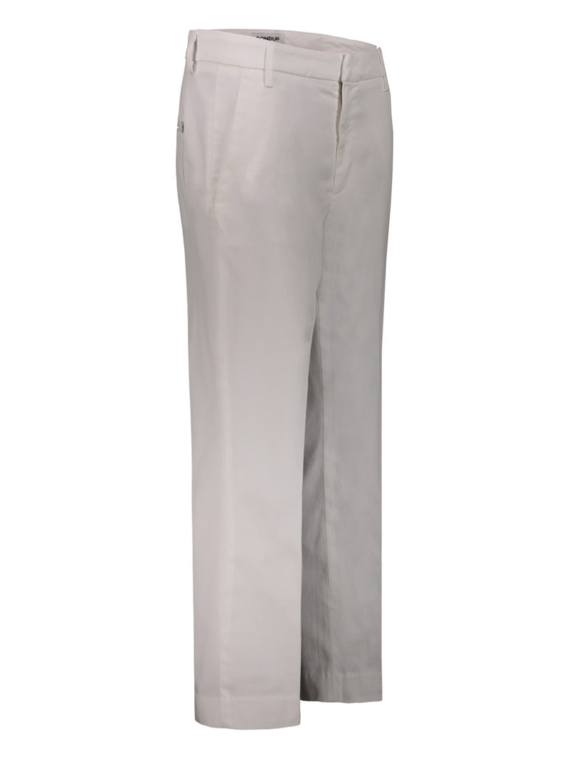 Women's cropped low-waisted trousers