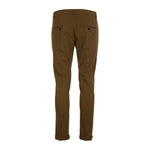 Men's slim chino trousers with low waist