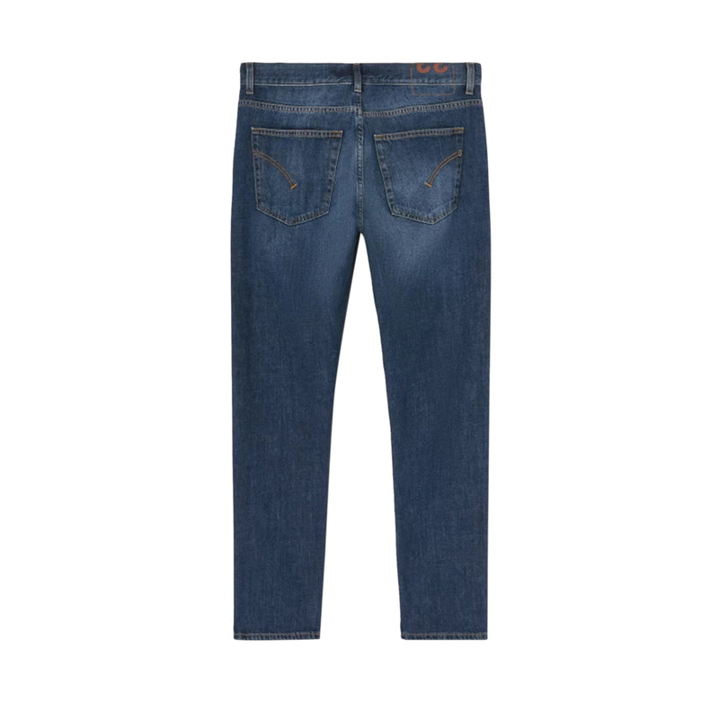 Five-pocket men's jeans with low waist
