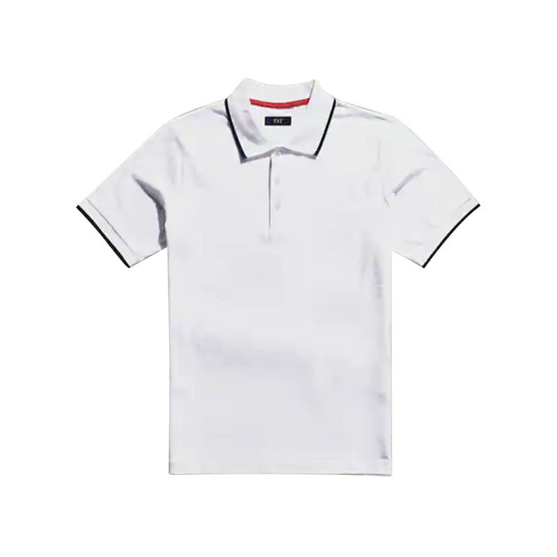 Men's polo shirt with contrasting piping