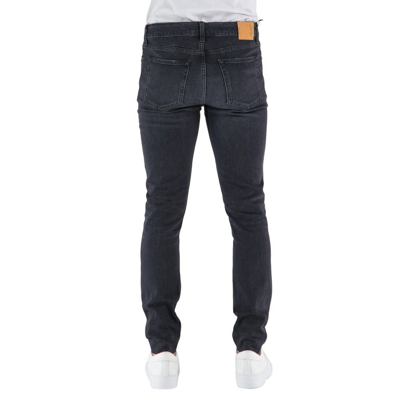 Jeans Uomo Haikure in cotone stretch, color blu- Visione posteriore