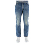Jeans Uomo Haikure effetto lavato, color Denim- Visione frontale