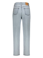 Women's jeans in high-waisted cotton