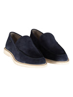 Men's moccasin with suede upper