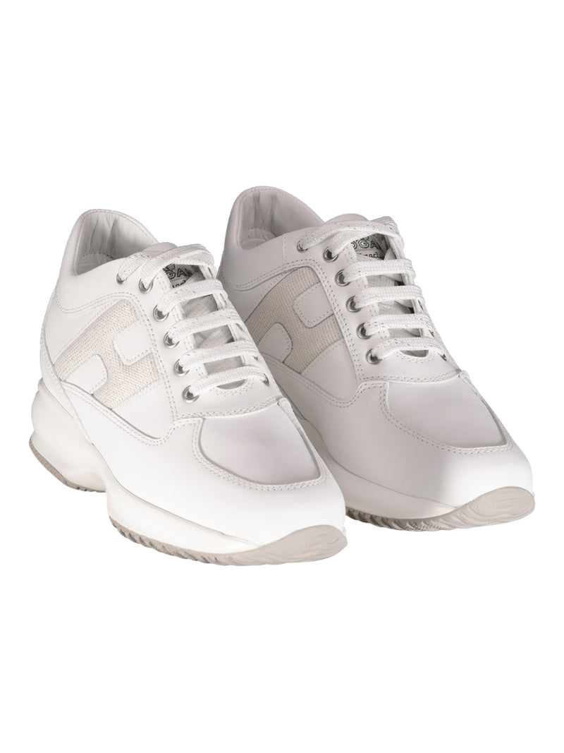 Women's sneakers with leather upper