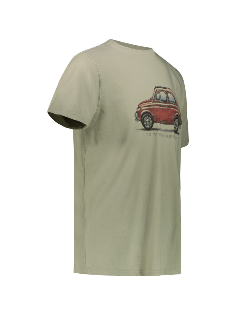T-shirt Uomo con fantasia automobile