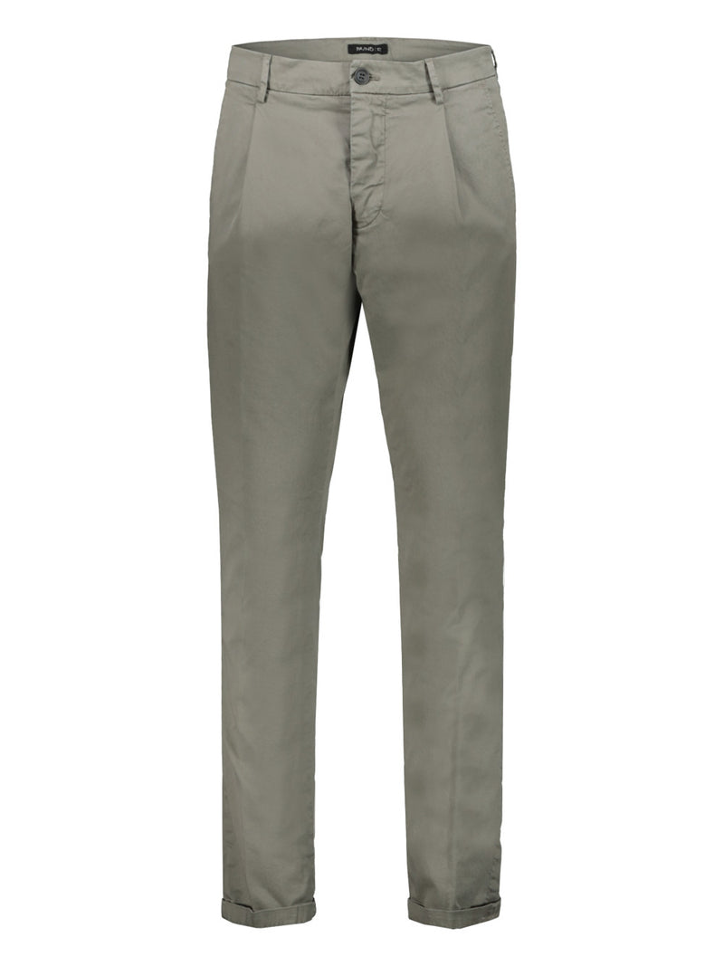 Pantalone Uomo Pa/nd 73 con pieghe, color antrachite- Visione frontale