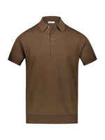 Men's polo shirt with pointed collar