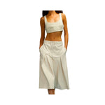 Pantalone Donna crop in eco-pelle