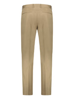 Pantaloni Uomo Tagliatore con tasche a filo, color beige- Visione posteriore