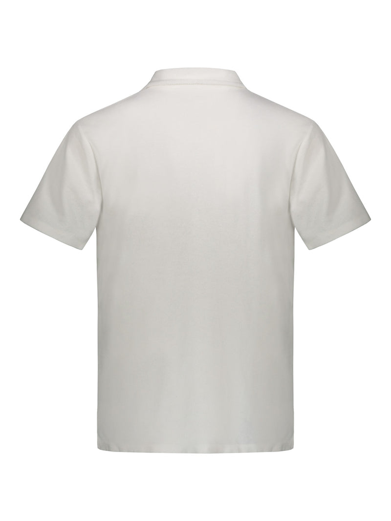 Men's polo shirt with one-piece collar