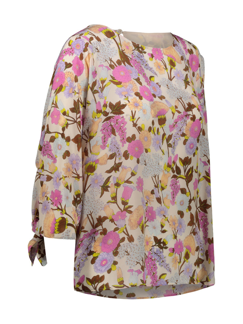Women's blouse with floral pattern